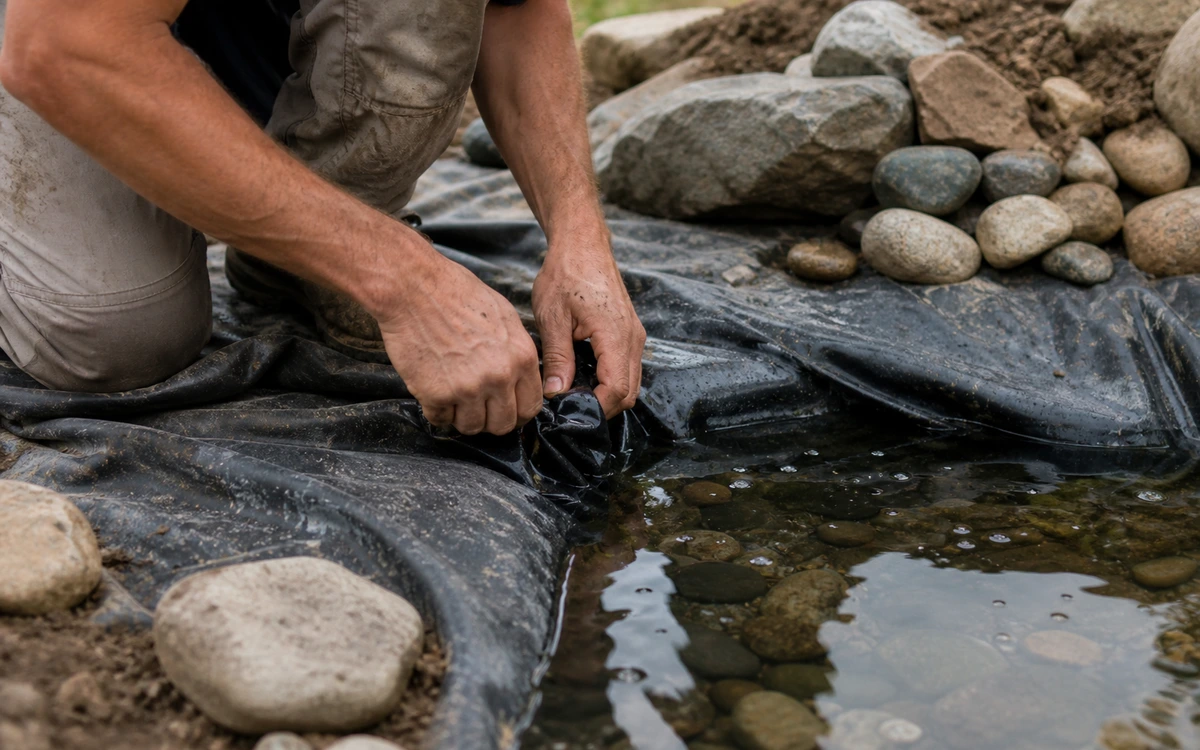 Koi pond construction contractor